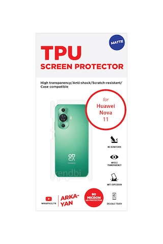 Huawei Nova 11 Mat Arka Ve Yan Kaplama Tam Kaplayan Hd Film