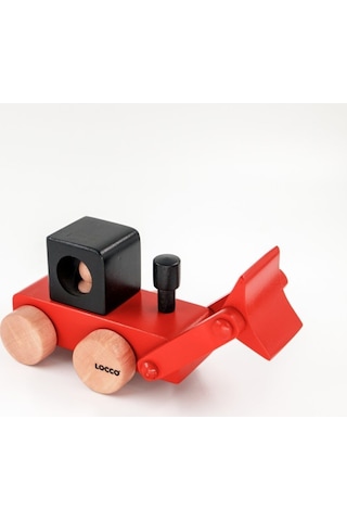 Ahşap Dozer Kırmızı