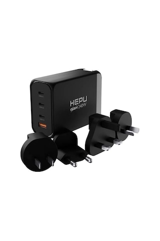 Hepu Hp-306 240watt Gan Şarj Adaptörü 4-port Hızlı Seyehat Adaptörü Universal Pd 3.0 Qualcom