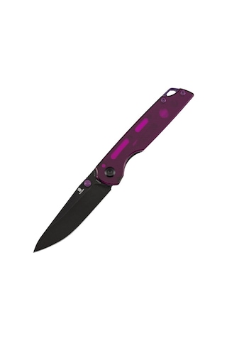 Tenable Mini Warrior Mor Akrilik Sap Siyahlaştırılmış Nitro-v Çelik Kamp Çakı B2005a2 Kum