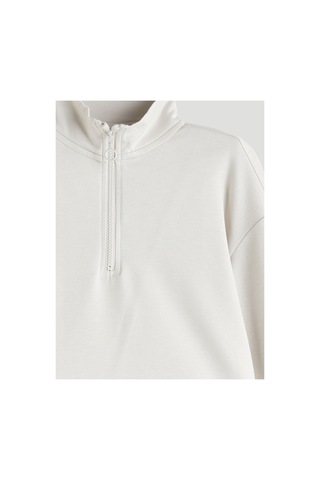 Lc Waikiki Alıta Cıty Farkıyla Lcw Kids Bej Dik Yaka Kız Çocuk Sweatshirt Bej - 931231248 Bej