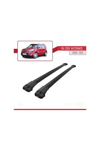 Kia Soul Hatchback 2009-2013 Arası İle Uyumlu Ace-1 Ara Atkı Tavan Barı Siyah