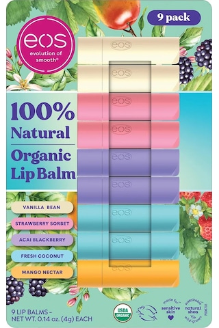 Eos Lip Balm Dudak Balsamı Çeşit Paketi 9 Adet