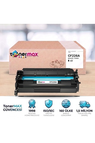 Hp Laserjet Pro Mfp M426fdn Uyumlu Toner Çipli Cf226a 2'li