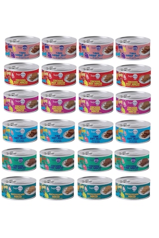 Supreme Karışık Konserve Kedi Maması 85grx24 Adet Supreme Karışık Konserve Kedi Maması 85grx24 Adet