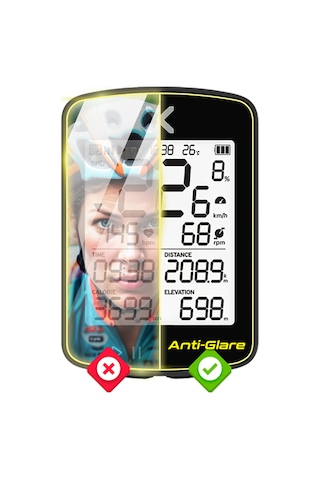 Xoss G/g+ Gen2 Gps Bisiklet Bilgisayarı Anti-glare Parlama Önleyici Mat Ekran Koruyucu 2 Adet