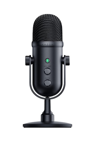 Seiren V2 Pro - Yayıncılar İçin Profesyonel Usb Mikrofon 30 Mm Dinamik Mikrofon, Analog Kazanç Sınırlayıcı, Entegre Doldurma Damperi Ve Ön Cam , Siyah