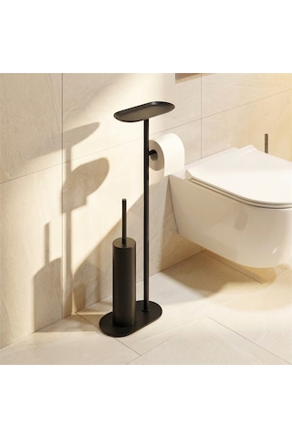 Kobos Nova Hareketli Wc Set Yuvarlak Mat Siyah Kbw-836-1mb