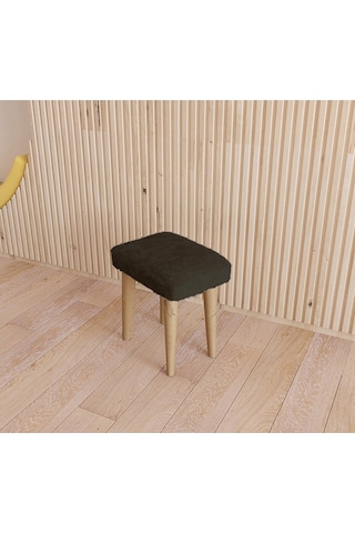 Fahrettin Küçük Montessori Çocuk Taburesi Çocuk Sandalyesi Çocuk Oturağı Ahşap Tabure Puf Oturak Siyah