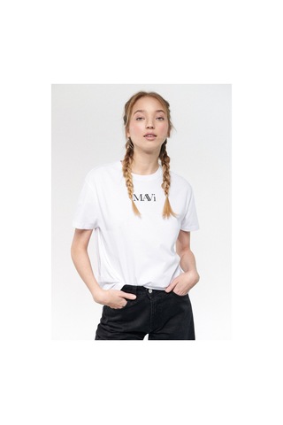 Mavi - Mavi Logo Baskılı Beyaz Tişört 1611594-620 Beyaz