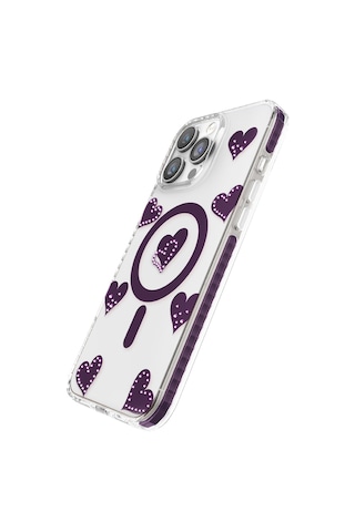 İphone 16 Pro Max Uyumlu Kılıf M-safe Şarj Özellikli Zore Paris Elvo Sert Pc Kapak Bordo