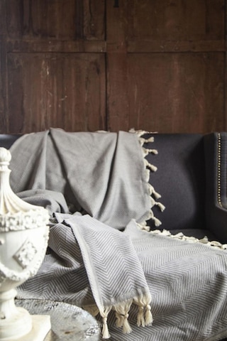 İssimo Decon Koltuk Şalı 170 230 Cm Gri - Gri