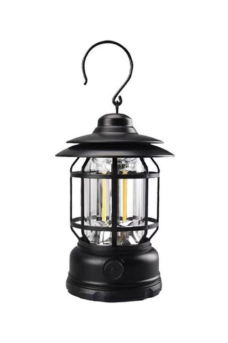 Jian Fan Açık Kamp Acil Aydınlat Maşarj Edilebiler Taşınabilinir Led Atığıgııı-siyah Siyah