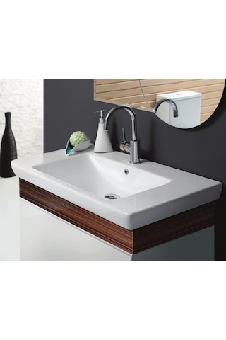 Turkuaz Seramik Cerastyle Porto Dar Lavabo 65CM Sifonsuz