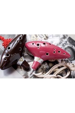 Hermann Mayer Hmo12Rd Pro Seramik Alto Ocarina - Kırmızı