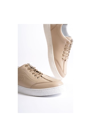 Mubiano Hakiki Deri 4500-bj Bej Erkek Spor Ayakkabı & Sneaker Bej