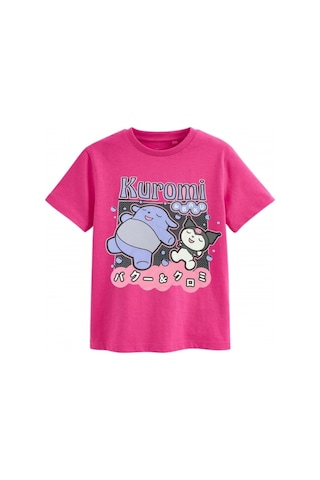 Sea Bubbles Kuromi Kız Çocuk Tişört St10394 Fusya