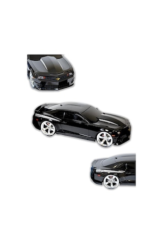 Ctoys 1:14 Ölçekli Chevrolet Copo Camaro Işıklı Uzaktan Kumandalı Araba Siyah 1402b Siyah