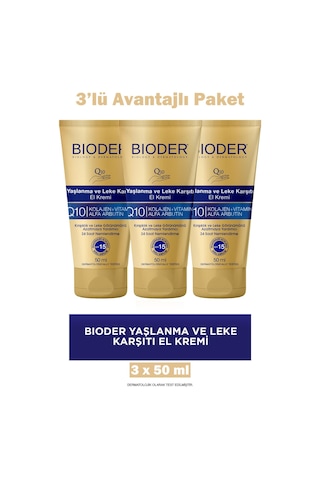 Bioder Leke Ve El Kremi 50 Ml 3 Adet