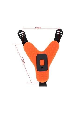 Gopro Hero 8 Hero 9 Motorcu Kask Çene Bağlantı Jaw Mount Gp523 Turuncu