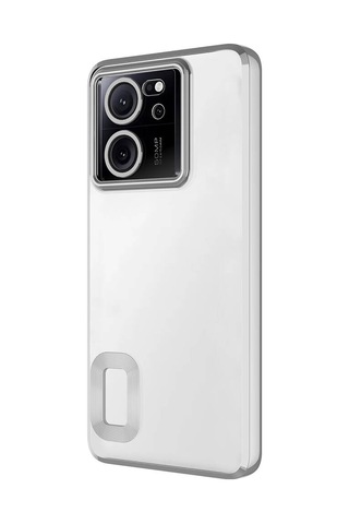 Goocamp Mi 13t Pro Kılıf Kamera Korumalı Logo Gösteren Omega Kapak - Siyah Siyah
