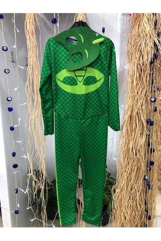 Sweet Butik Çocuk Pijamaskeliler Kertenkele Kostüm Yeşil