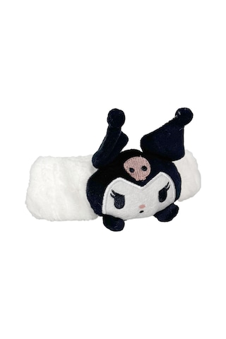 Kuromi Peluş Bandana Makyaj Spa Saç Bandı Beyaz Beyaz