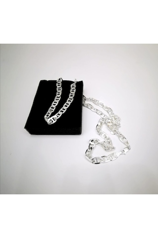 Omar Silver Erkek Barlı Gümüş Kolye Zincir 6,6 Mm