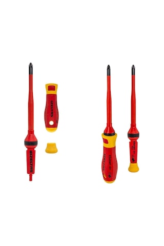 İzeltaş 1400 İzoleli 1000 V Elektro Slim Tornavida Seti 14 Parça - 14000005342