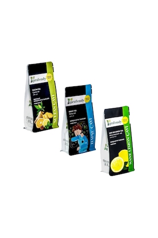Prafendy Sultan Hapşu Nane Limon Çayı Gerçek Meyve Taneli 3 x 250 G