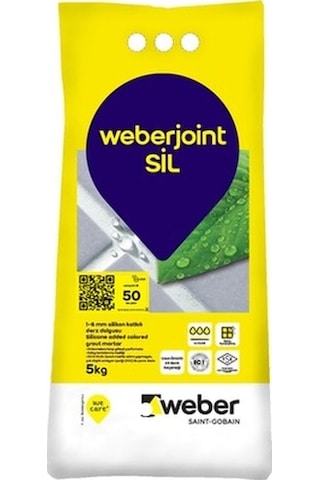Weberjoint Sil Silikon Katkılı Derz Dolgu 5 KG Bozdağ Krem