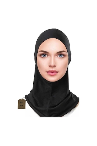 Boyunluklu Bone , Spor Bone , Hijab , Tesettür, Siyah , Geçmeli Hazır Bone Çok Renkli