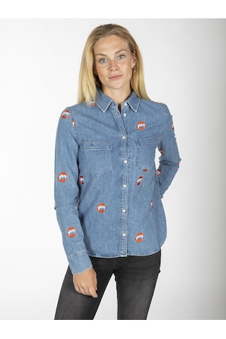 Zoe Karssen Jean Gömlek  ZOKN5132 Mavi