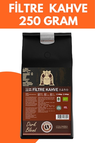 Bonacres Sert İçim Filtre Kahve Öğütülmüş 250 G