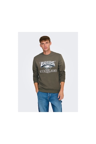 Only & Sons Onsfootball Reg Crew Sweat Major Brown