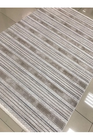 Merinos Halı Ritim 73340 070 Serisi Salon Oturma Yatak Odası Halısı Kahve