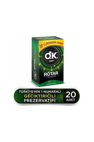 Okey Rötar Prezervatif 20'li