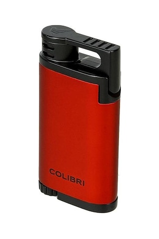 Colibri Belmont Tek Torch Pürmüz Kırmızı - Siyah Puro Çakmağı