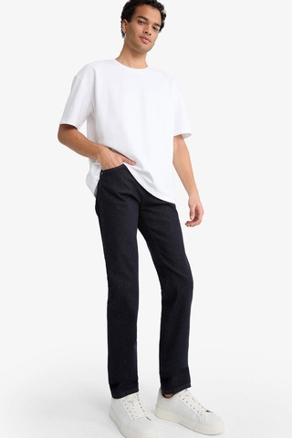 Defacto Sergio Regular Fit Normal Kalıp Normal Bel Boru Paça Jean Pantolon F4618ax25aunm34 Mavi