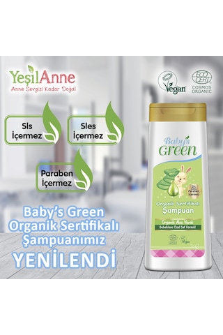 2'li Organik Bebek Saç Ve Vücut Şampuanı Seti 400ml 2