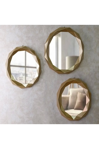 Sortie 3'lü Ayna Altın