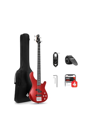 Donner Dpj-100 Pj-style Bas Gitar Kırmızı