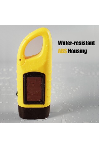 Jeemson Led Fener, Güneş Enerjisi Ve Elle Çevirme İle Şarj Edilebilir, Kamp Ve Acil Durumlar İçin Dayanıklı Asker Yeşili El Feneri Yeşil