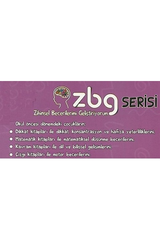 Limon Kids ZBG - Zihinsel Becerilerimi Geliştiriyorum Seti 5 - 6 Yaş - 4 Kitap Takım - Soner Öztürk - Coral Dağıtım