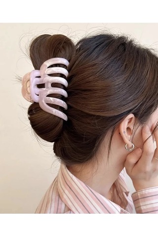 Symbol Kadınlar İçin Büyük Toka, Kalın Saçlar İçin 283911191 Pembe