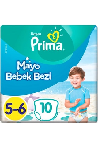 Prima Pampers Junior Mayo Bebek Bezi 14+ KG 5-6 Beden 10 Adet