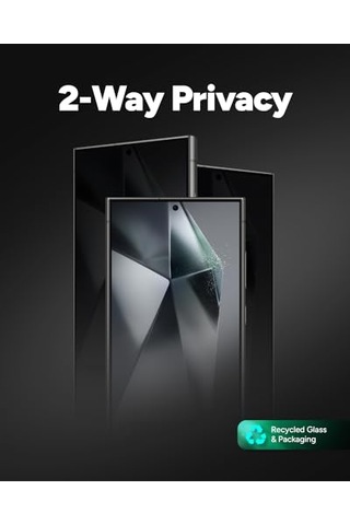 Apple İphone 14 Pro Max İçin Görünmez Cam Elit Gizlilik Ekran Koruyucu - İki Yönlü Gizlilik Filtresi, 4x Daha Gü