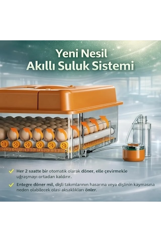 Fx100 Tam Otomatik Kuluçka Makinesi 100 Yumurta Kapasiteli Yeni Nesil Havalandırma Otomatik Mo