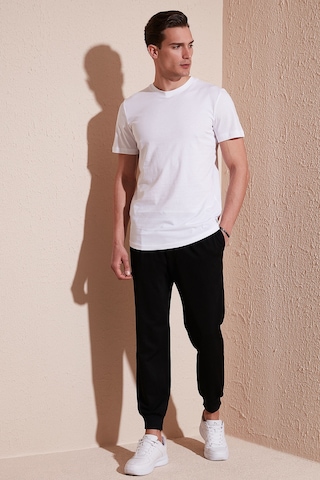 Buratti % 100 Pamuk Regular Fit Bisiklet Yaka T Shirt Erkek T Shirt 5902511 Beyaz