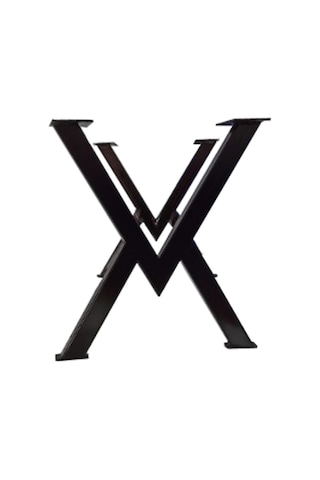 Sehpa Ayağı Masif Ahşap Kütük Orta Sehpa Ayakları Metal Ayak